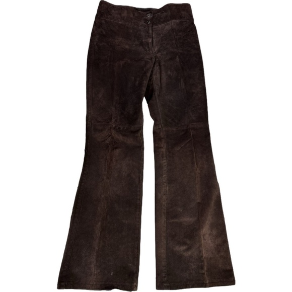 Vintage 90s Skott’s Suede Bootcut Pants – Size 6 / 32” Waist - Picture 1 of 6